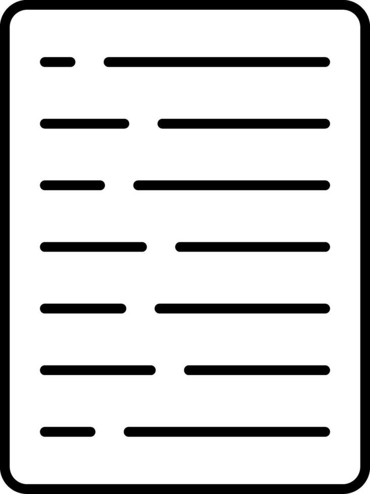 Declare Line Icon vector