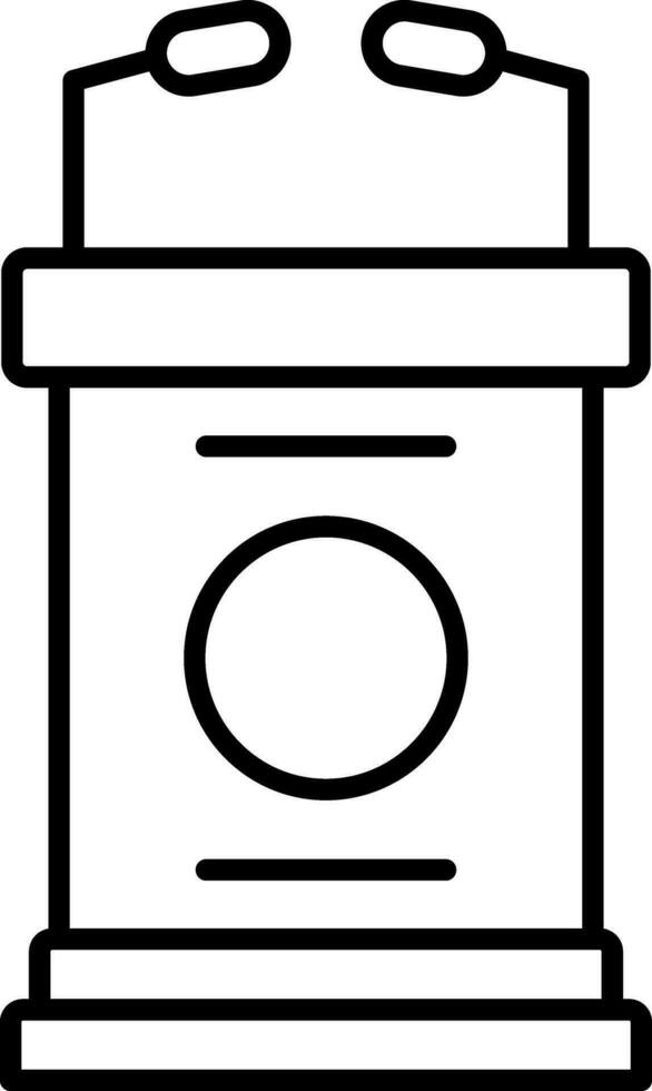 Lectern Line Icon vector