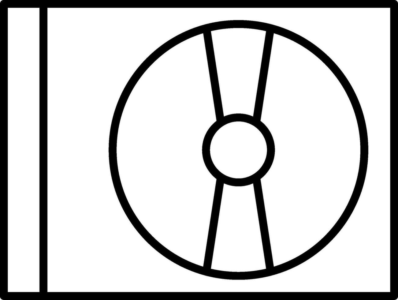 Cd Player Line Icon vector