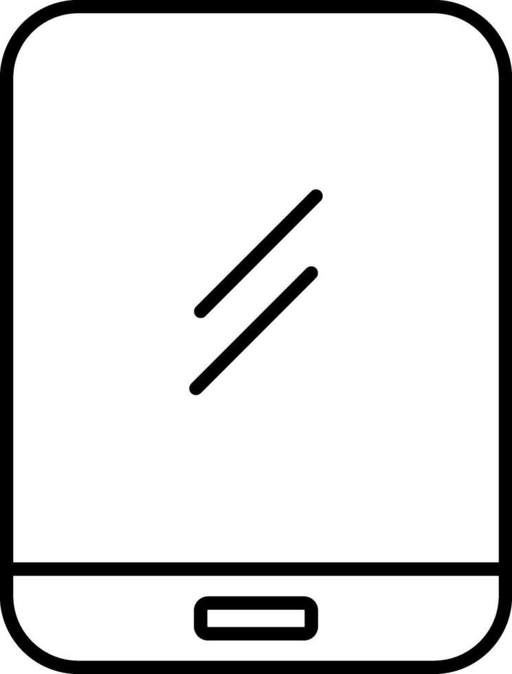 Tablet Line Icon vector