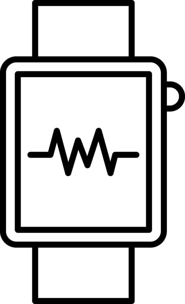 Smartwatch Line Icon vector