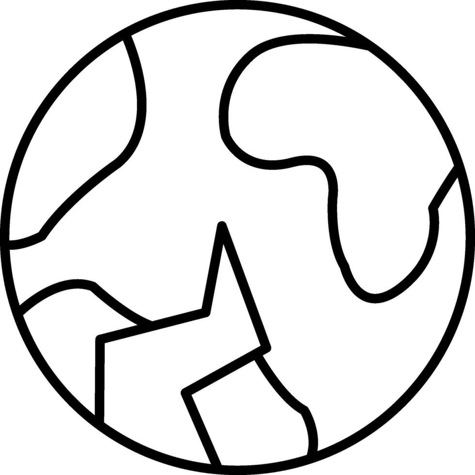 Natural Disaster Line Icon vector