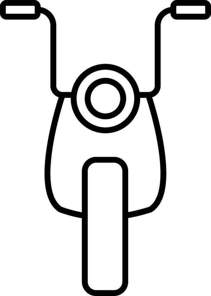 Motorcycle Line Icon vector