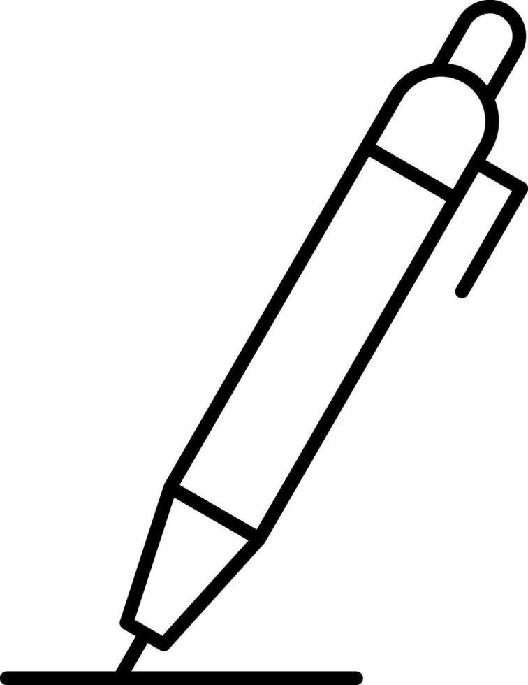 Pen Line Icon vector
