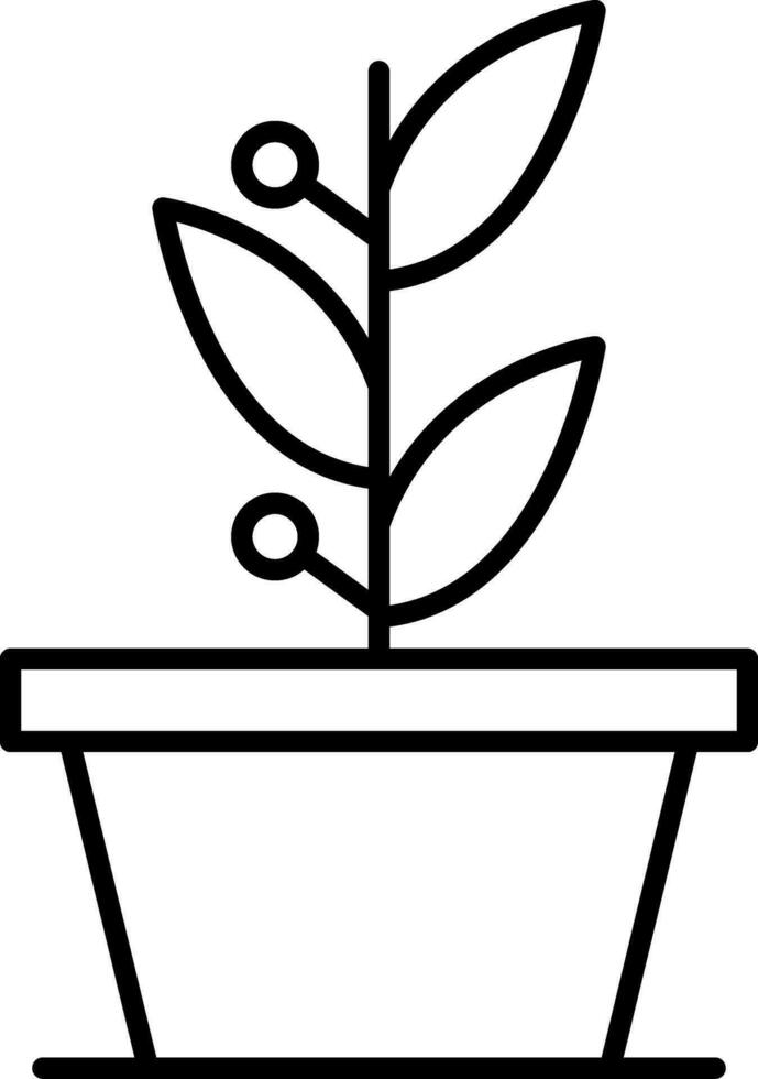 Plants Line Icon vector