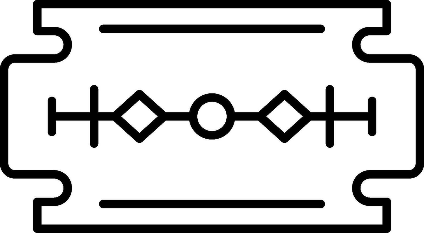 Blade Line Icon vector