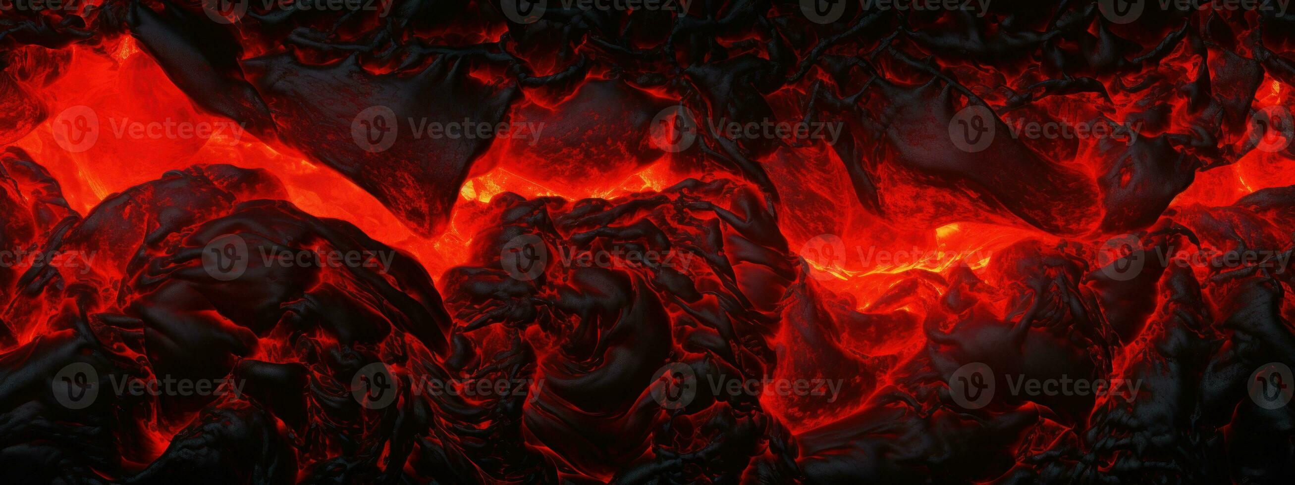 AI generated Vivid lava texture in eruption. AI generative. photo