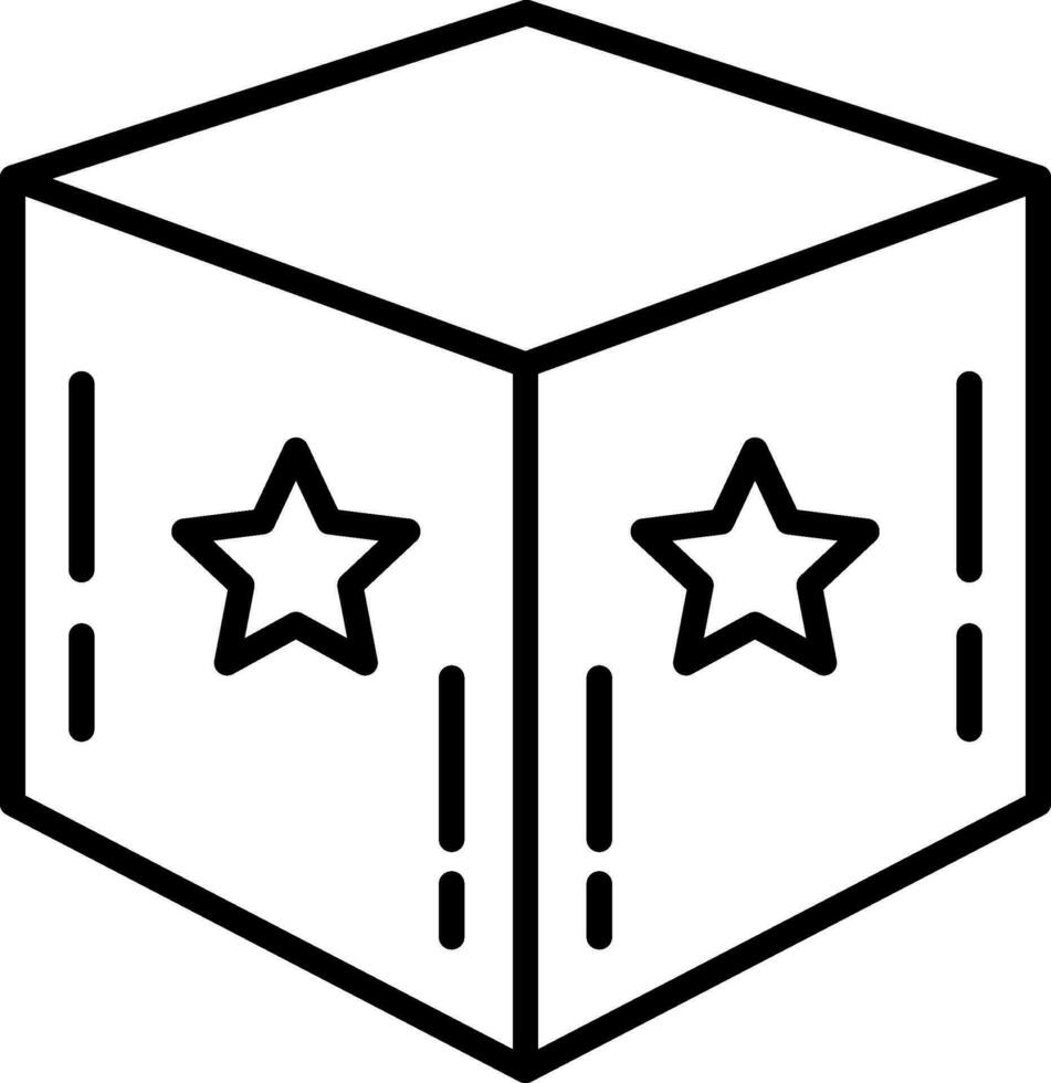 Parcel Line Icon vector