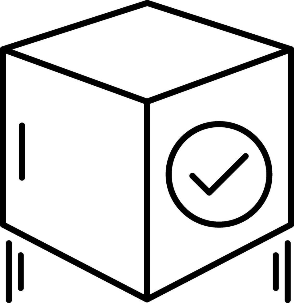 Box Line Icon vector