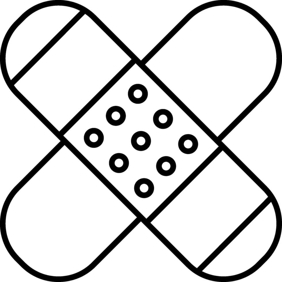 Patch Line Icon vector