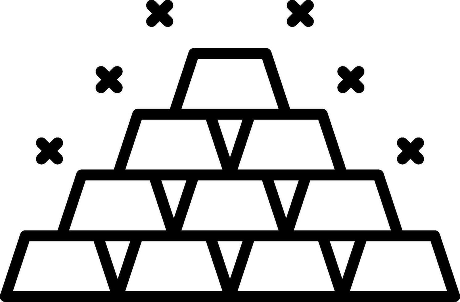 Gold Line Icon vector