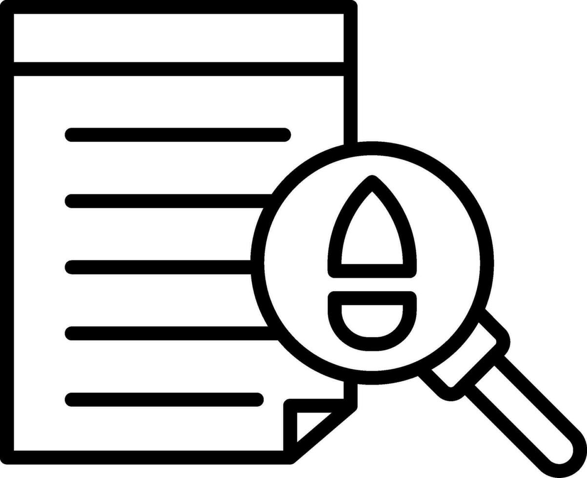 Evidence Line Icon vector