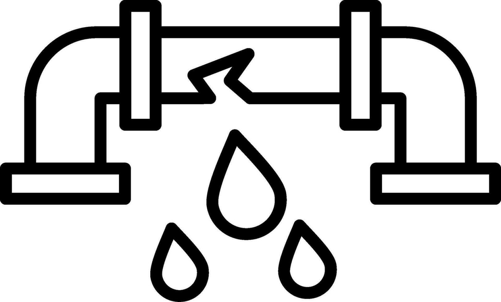 Leakage Line Icon vector