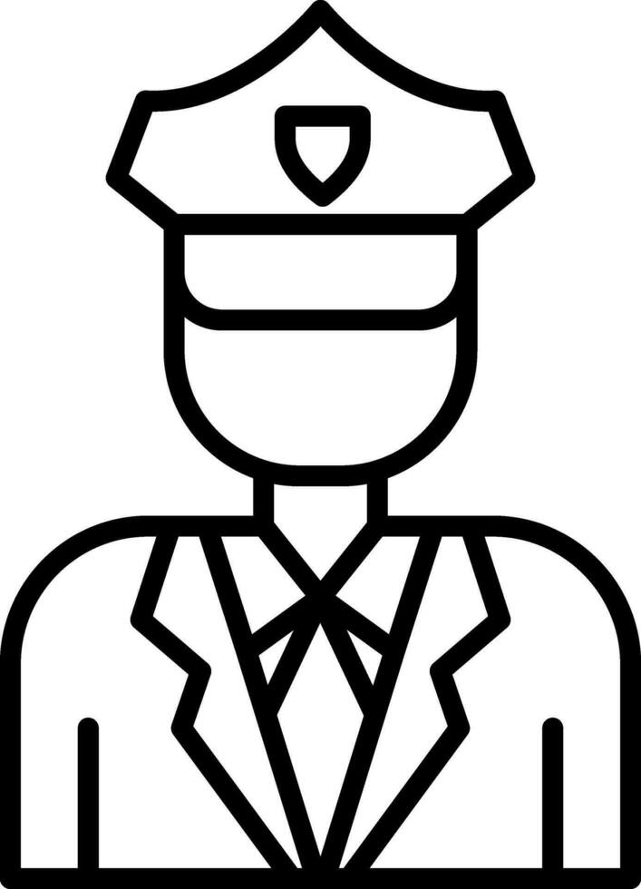 Police Line Icon vector