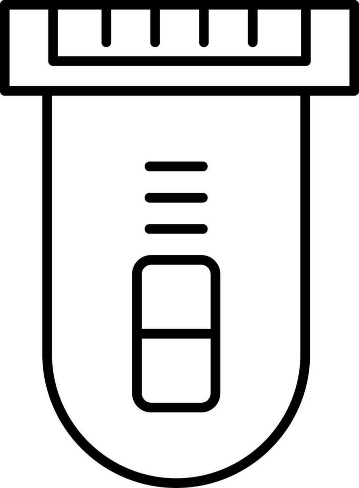 eléctrico maquinilla de afeitar línea icono vector