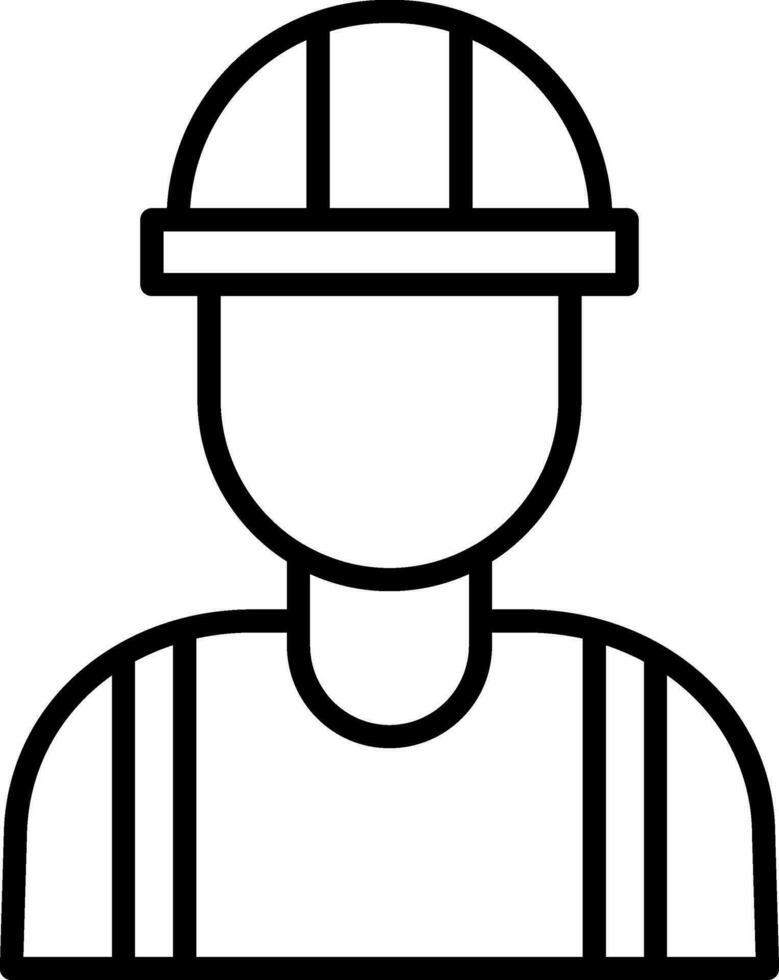Engineer Line Icon vector