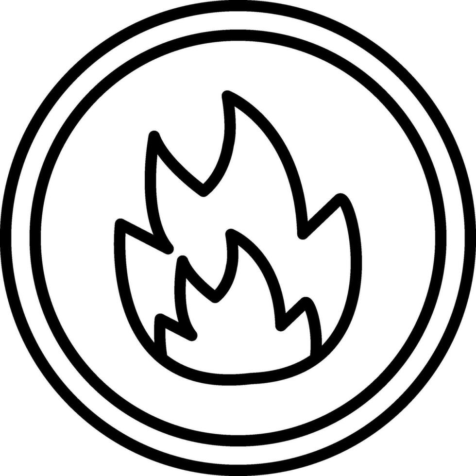 Fire Line Icon vector