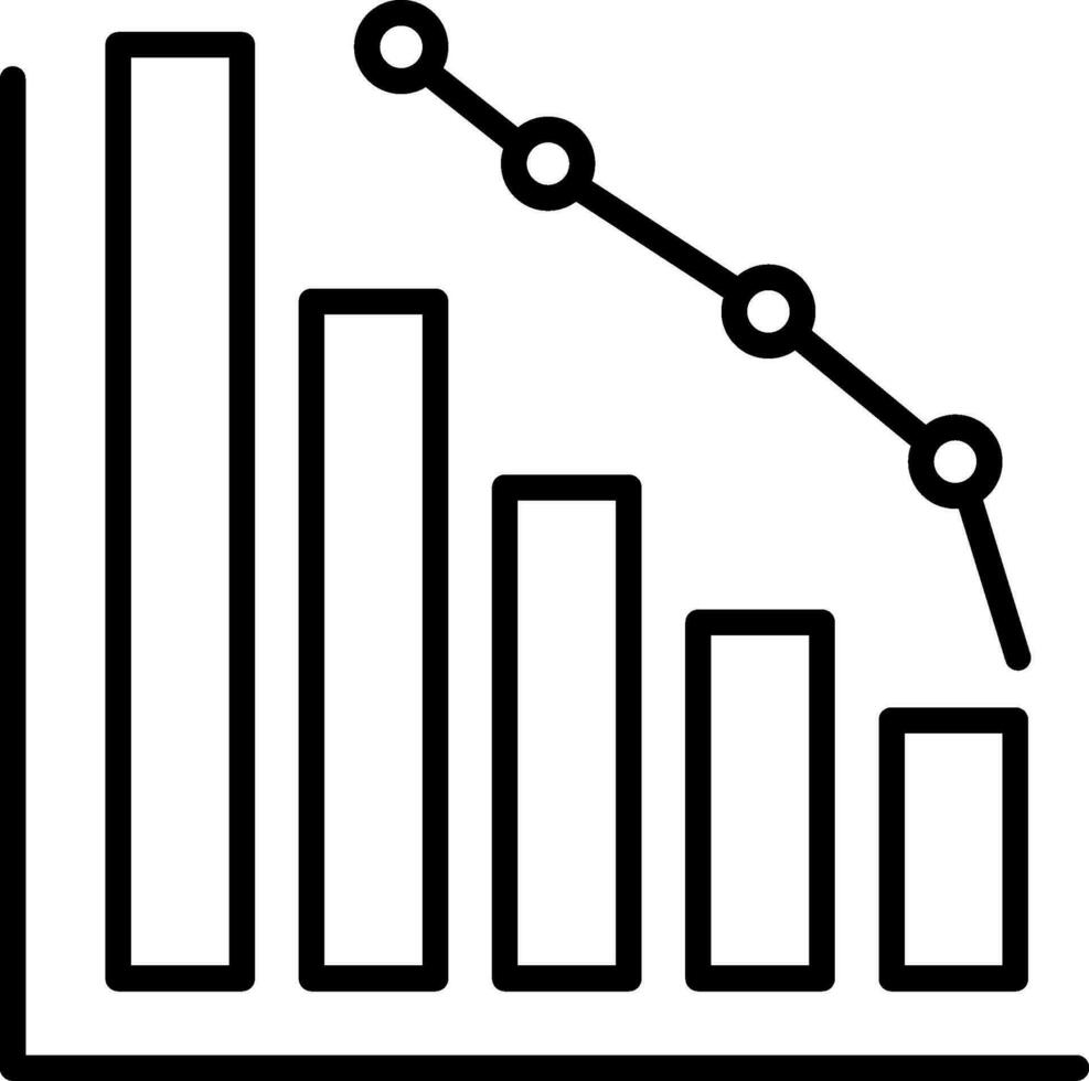 Decrease Line Icon vector