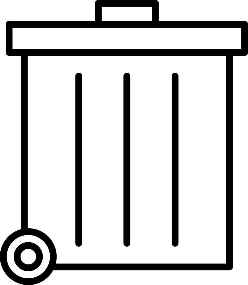 Refuse Line Icon vector