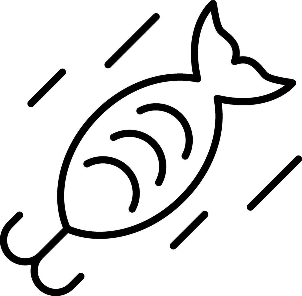 Bait Line Icon vector