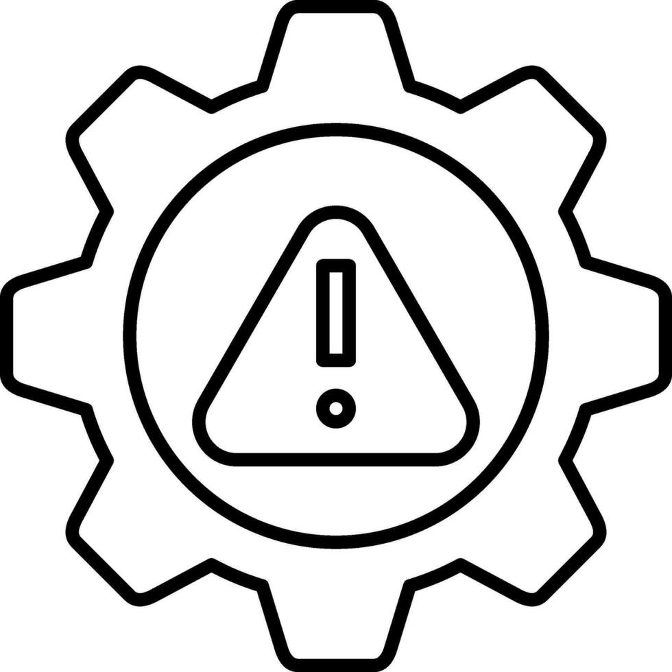 Risk Management Line Icon vector