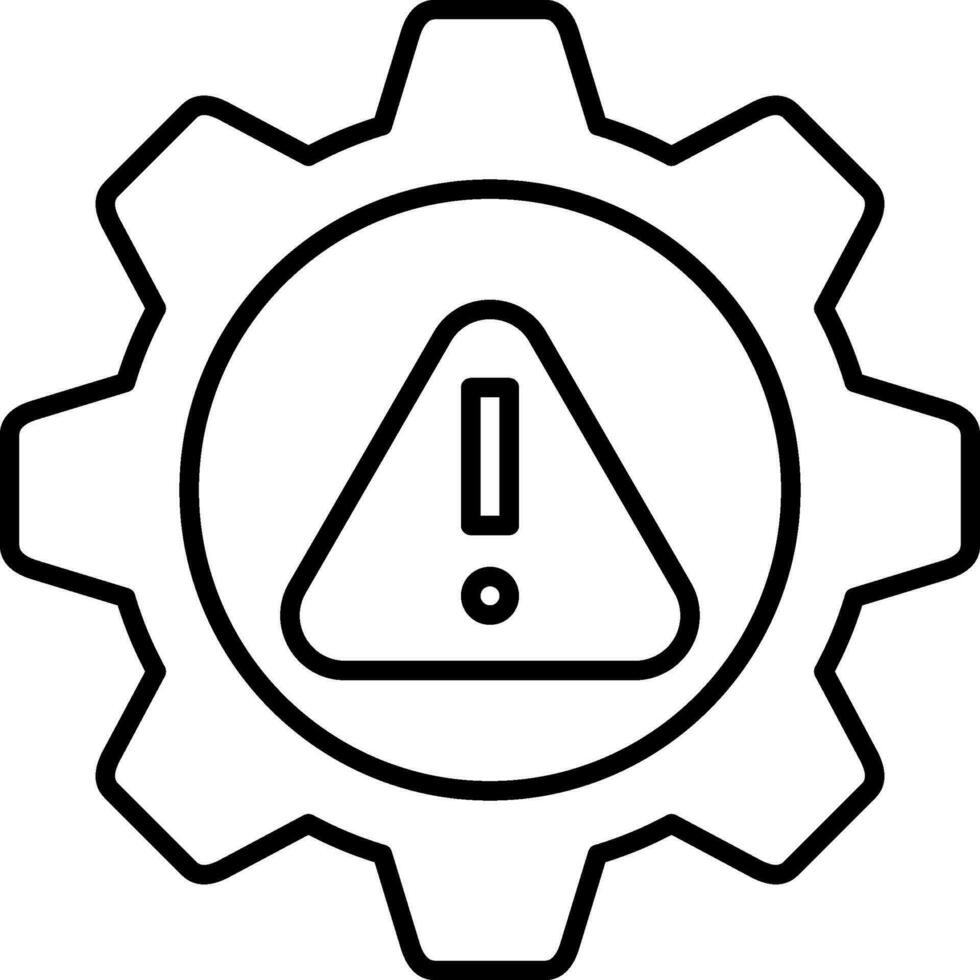 Risk Management Line Icon vector