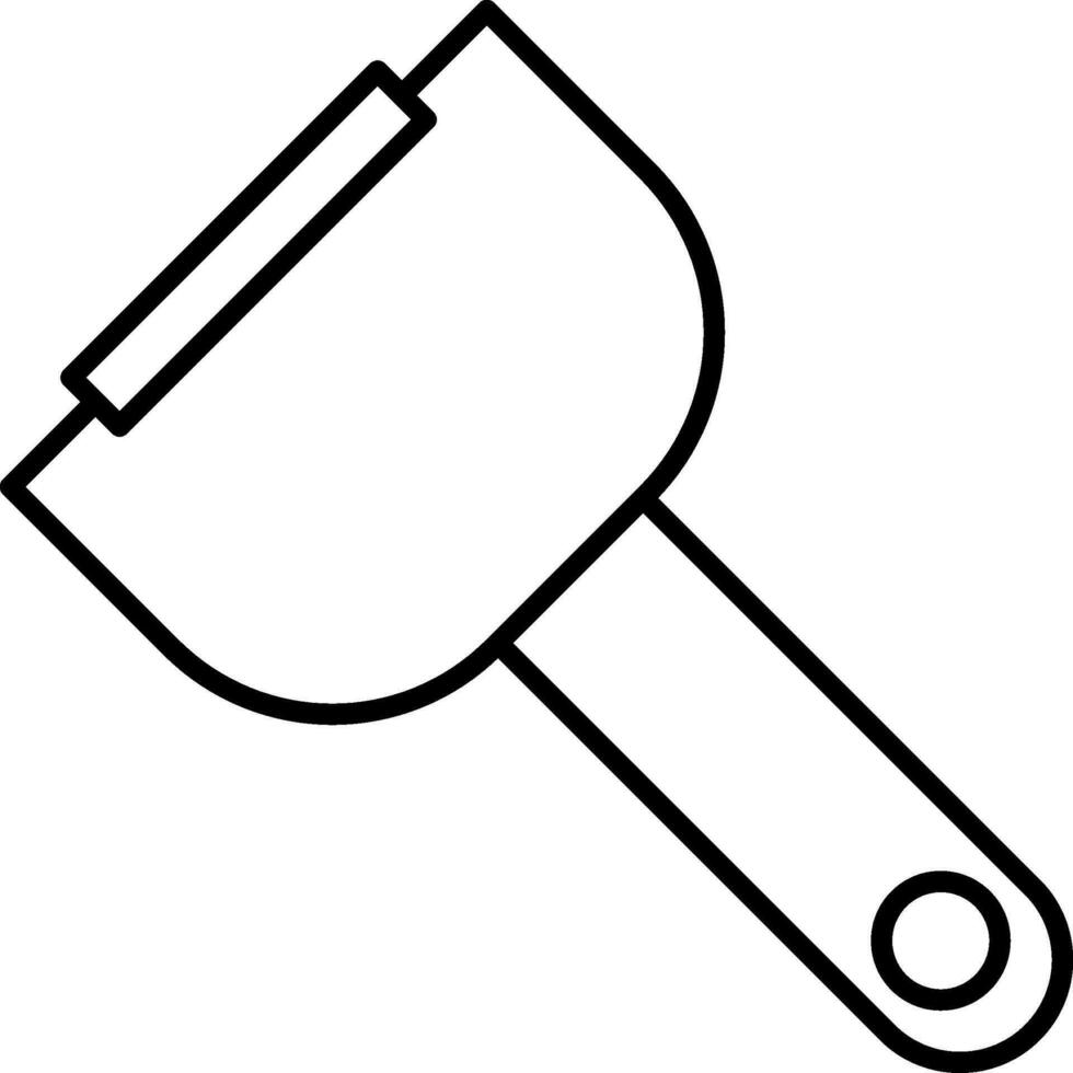 Peeler Line Icon vector