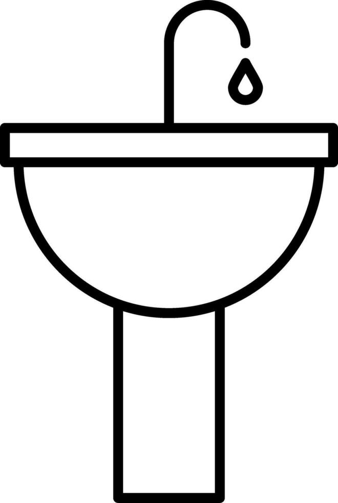 Sink Line Icon vector
