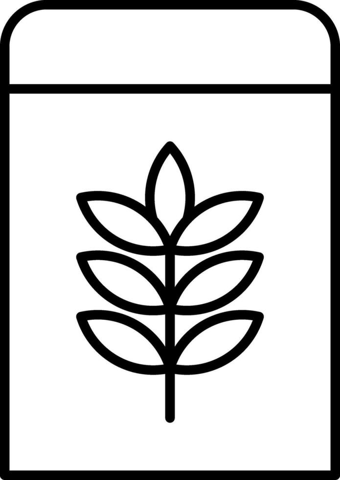 Flour Line Icon vector