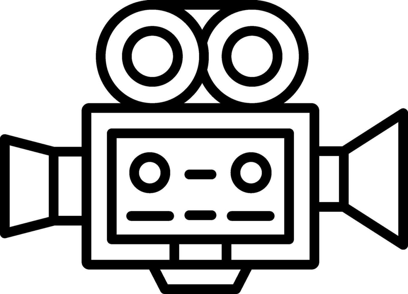 Movie Camera Line Icon vector