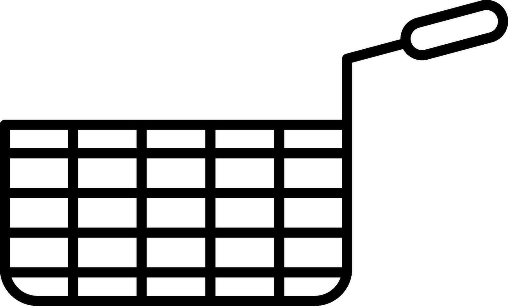 Deep Fryer Line Icon vector