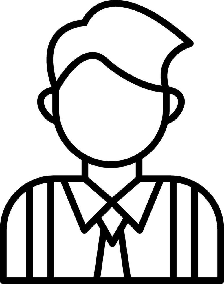 Businessman Line Icon vector