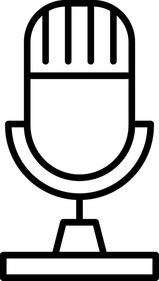 Microphone Line Icon vector