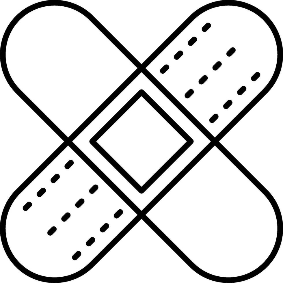 Bandage Line Icon vector
