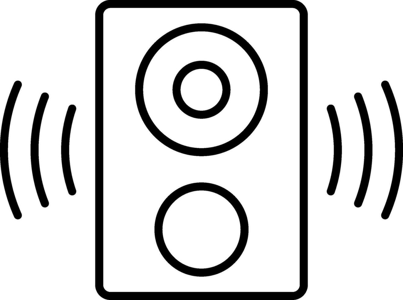 Speaker Line Icon vector