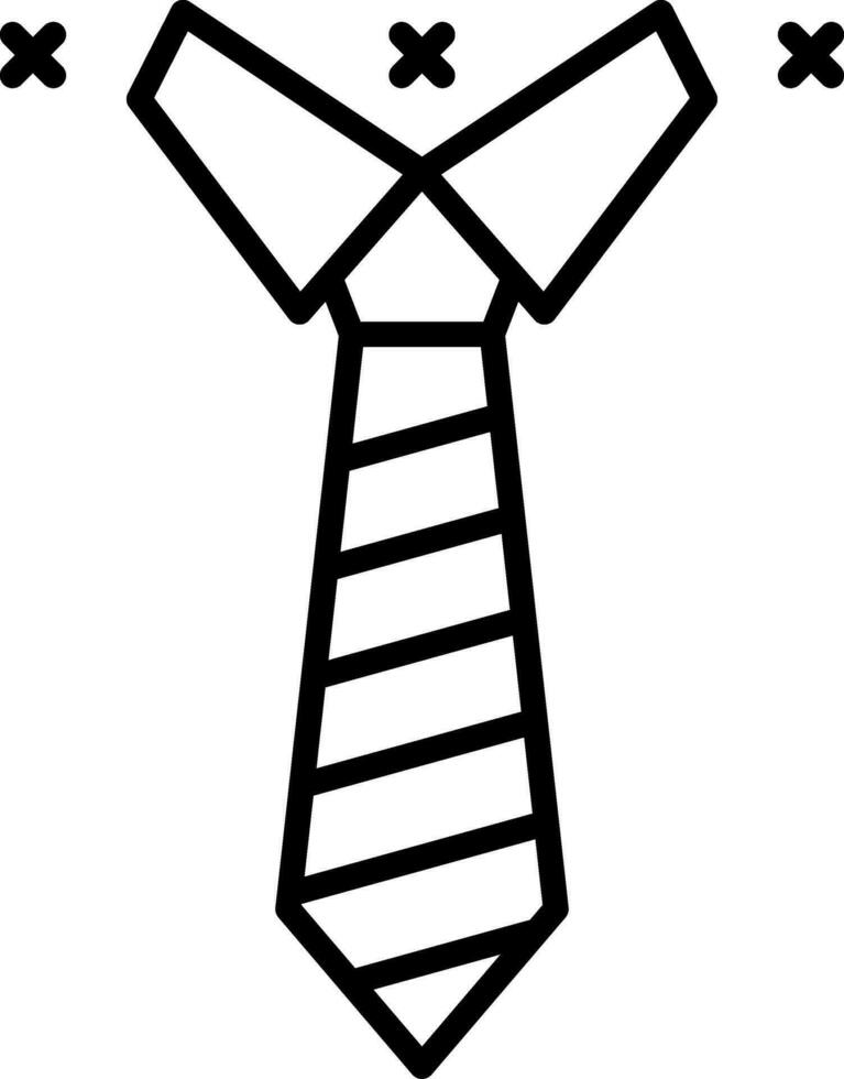 Tie Line Icon vector