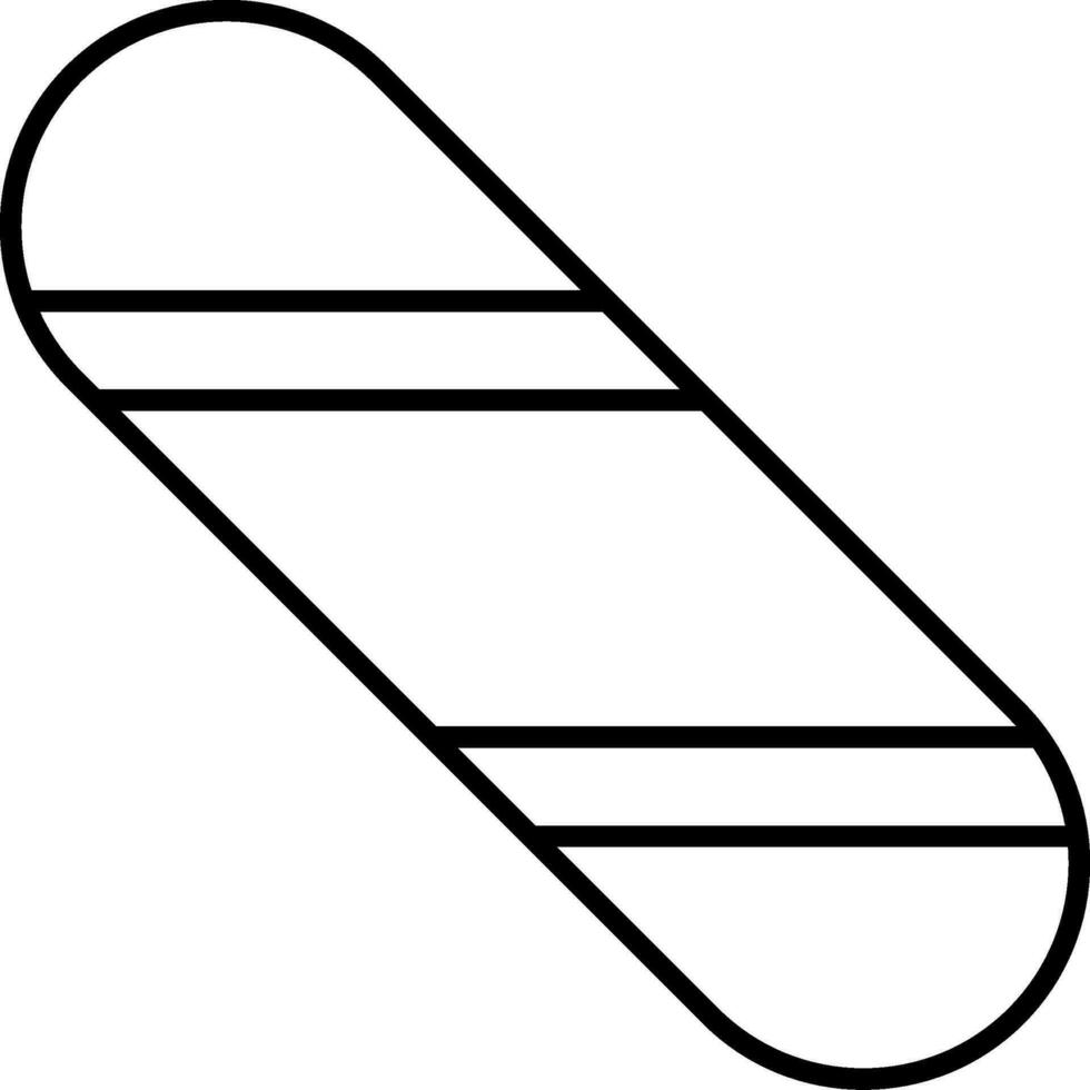 Snowboard Line Icon vector