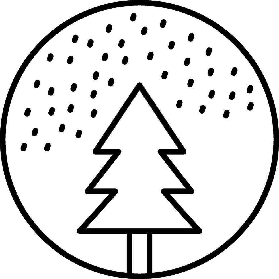 Snow Globe Line Icon vector