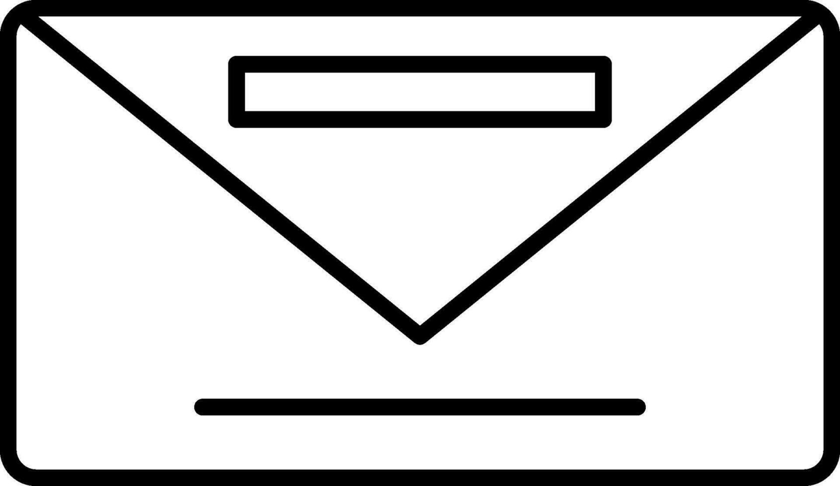 Envelope Line Icon vector