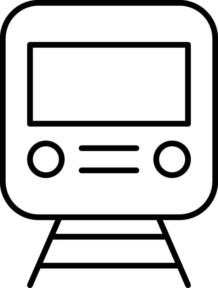 Rail Line Icon vector