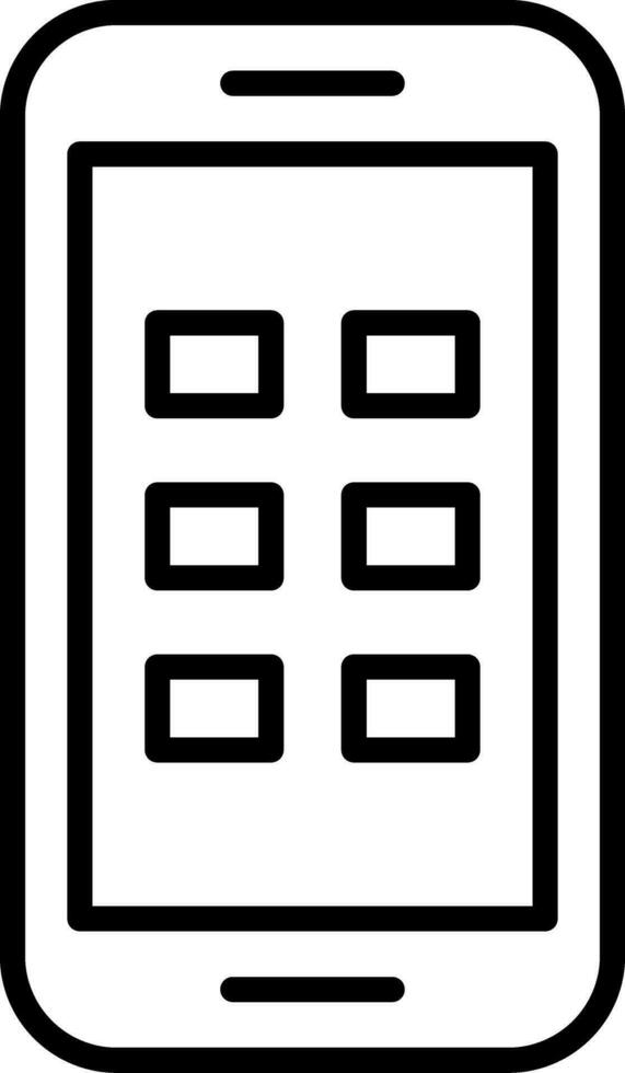 Phone Line Icon vector