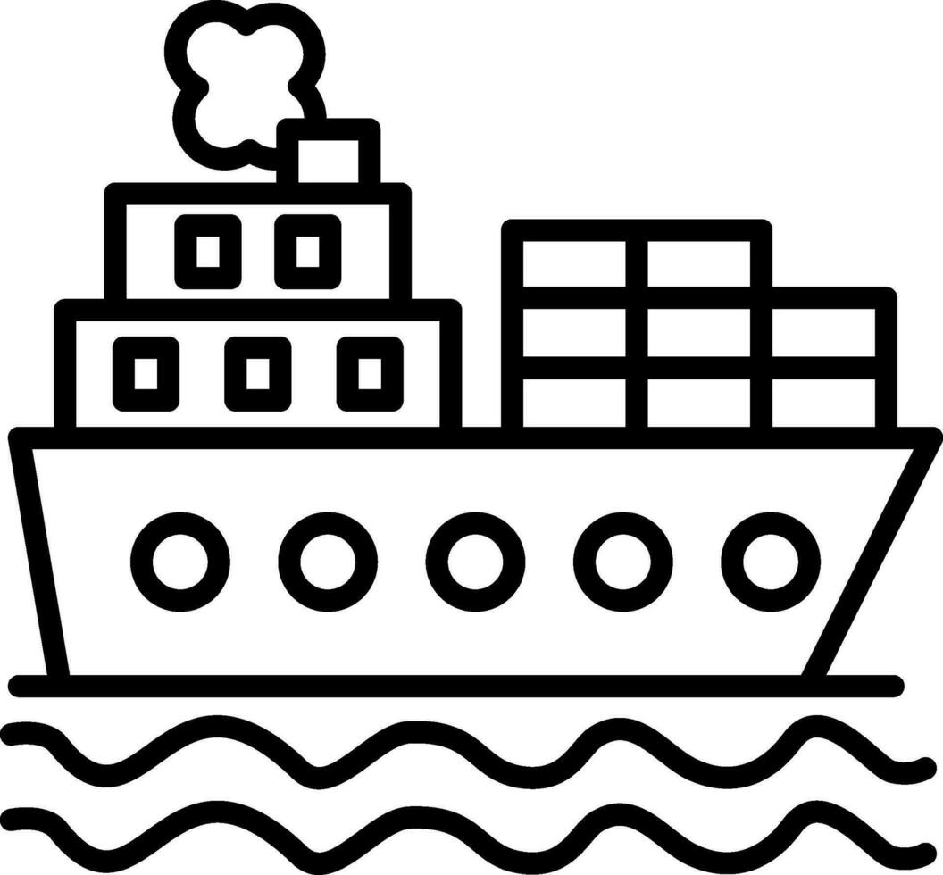 Shipping Line Icon vector