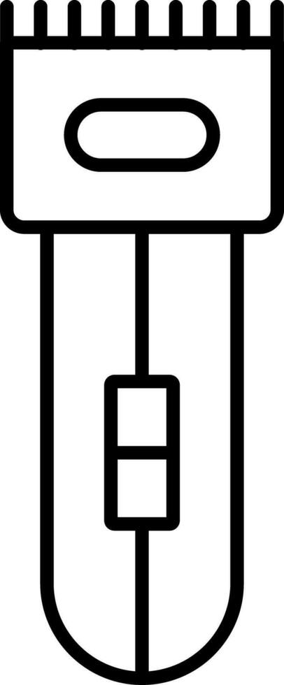 Electric Shaver Line Icon vector