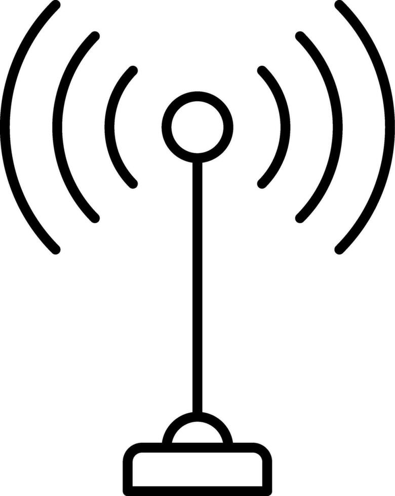 Antena Line Icon vector