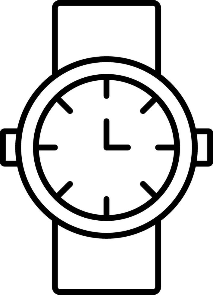 Watch Line Icon vector