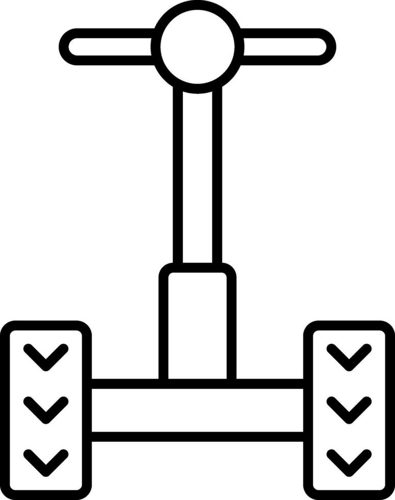 Segway Line Icon vector