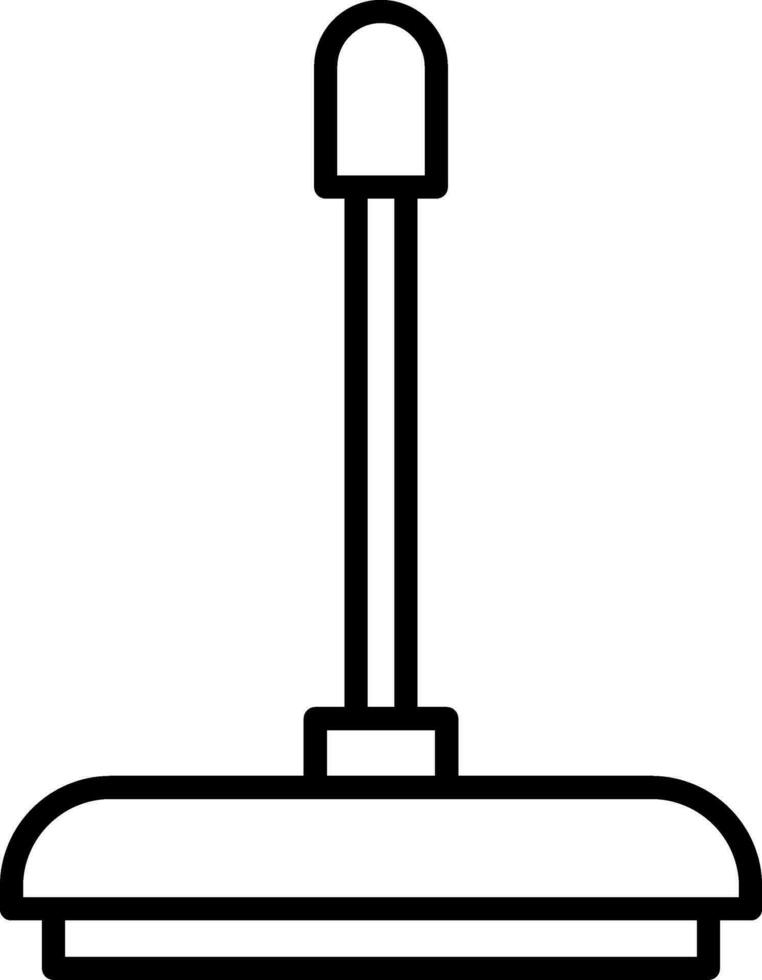 Floor Wiper Line Icon vector