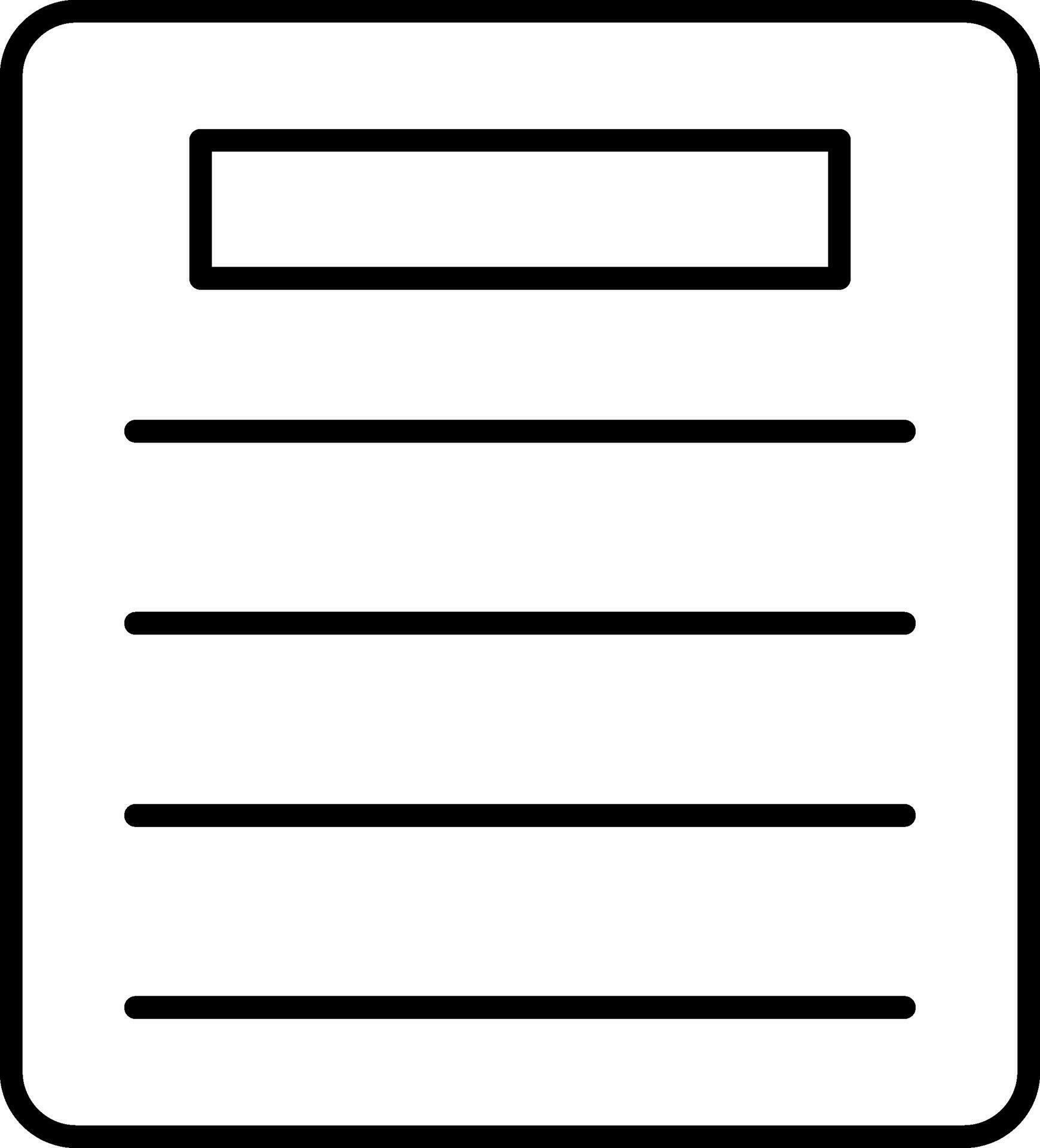 Document Line Icon 36610202 Vector Art at Vecteezy