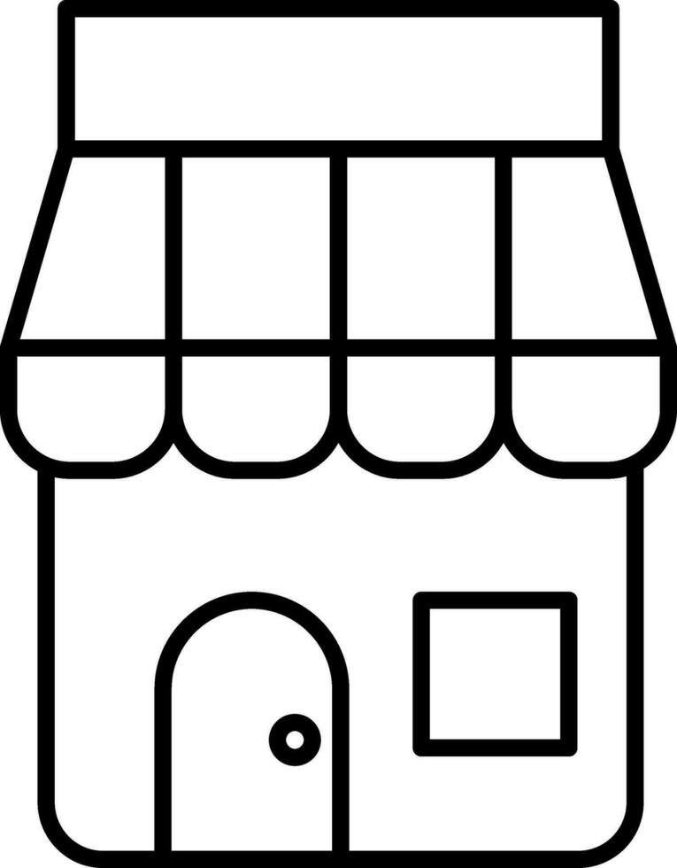 Shop Line Icon vector