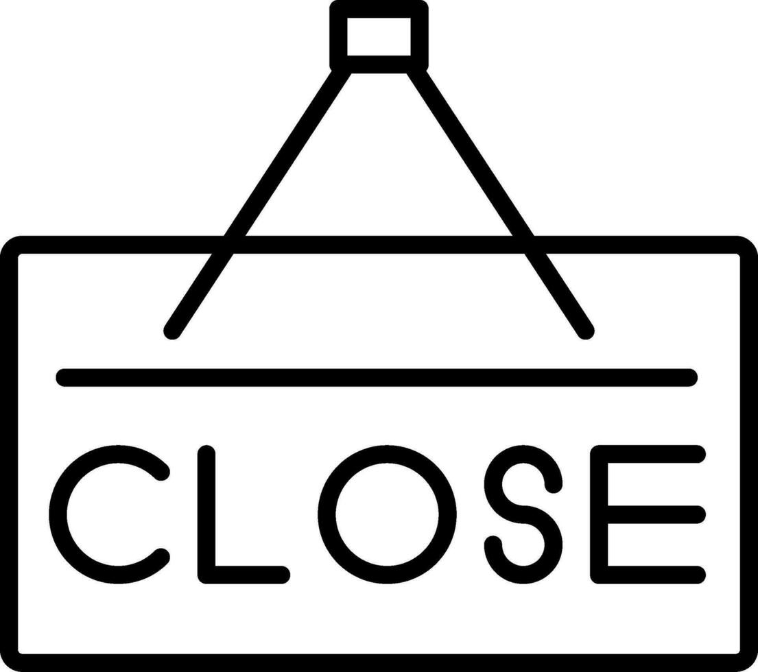 Close Line Icon vector
